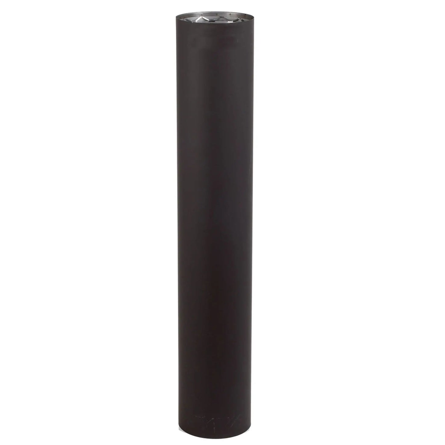 Vortex 6" Double Wall Black Stove Pipe | Multiple Lengths | Wood Stove Venting Pipe