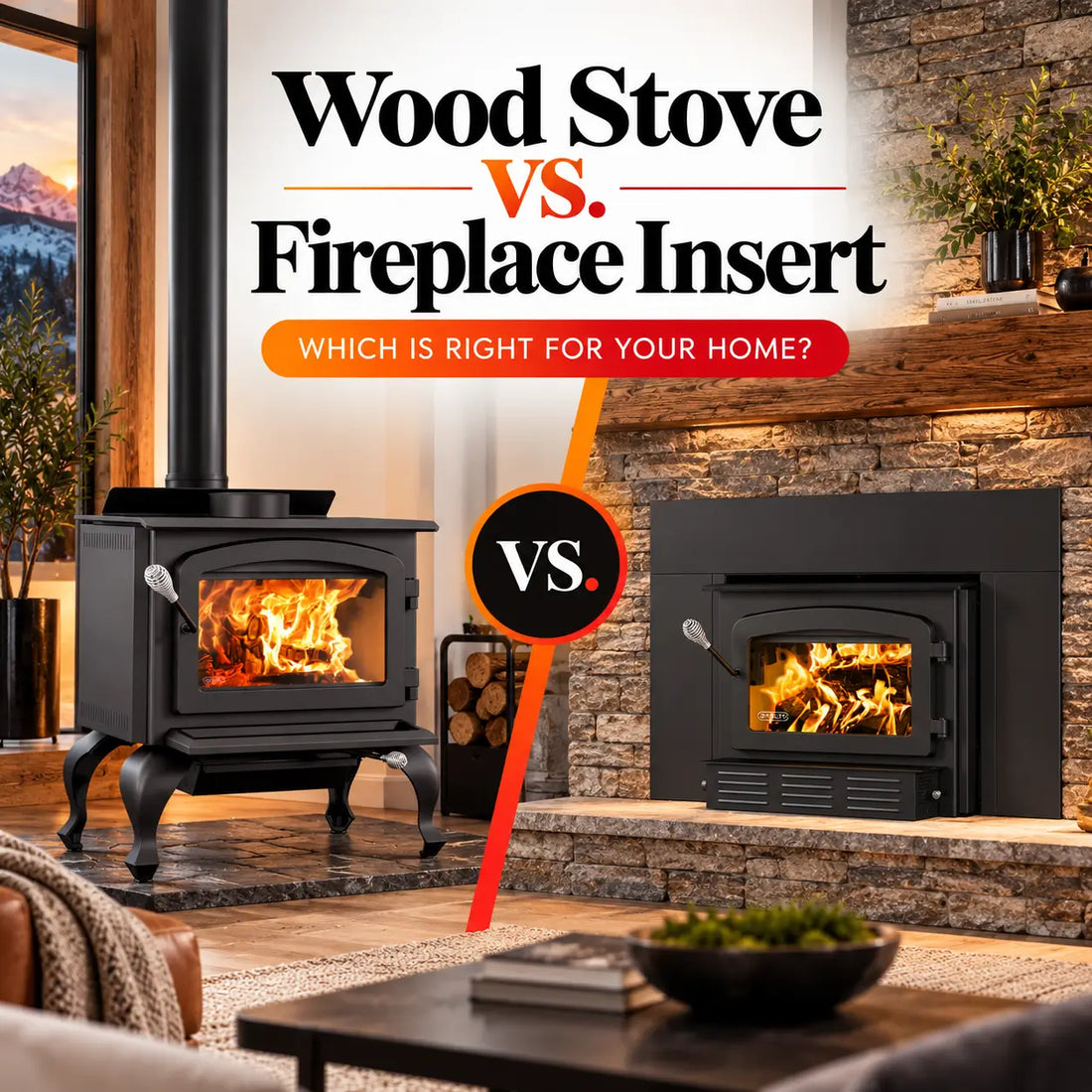Wood Stove vs. Fireplace Insert: Which Is Right for Your Home?
