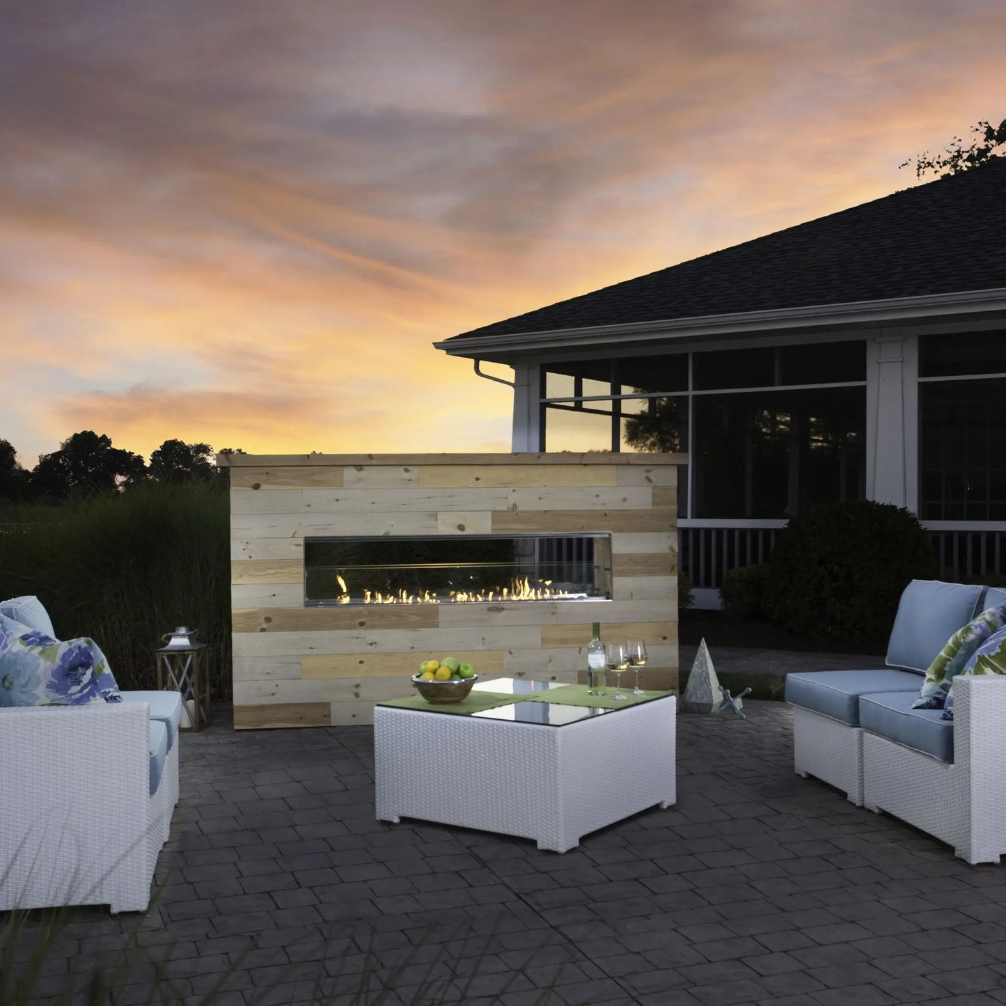 Fire Gear Kalea Bay Outdoor Linear Gas Fireplace – Available in 36 to 72 Inch Sizes