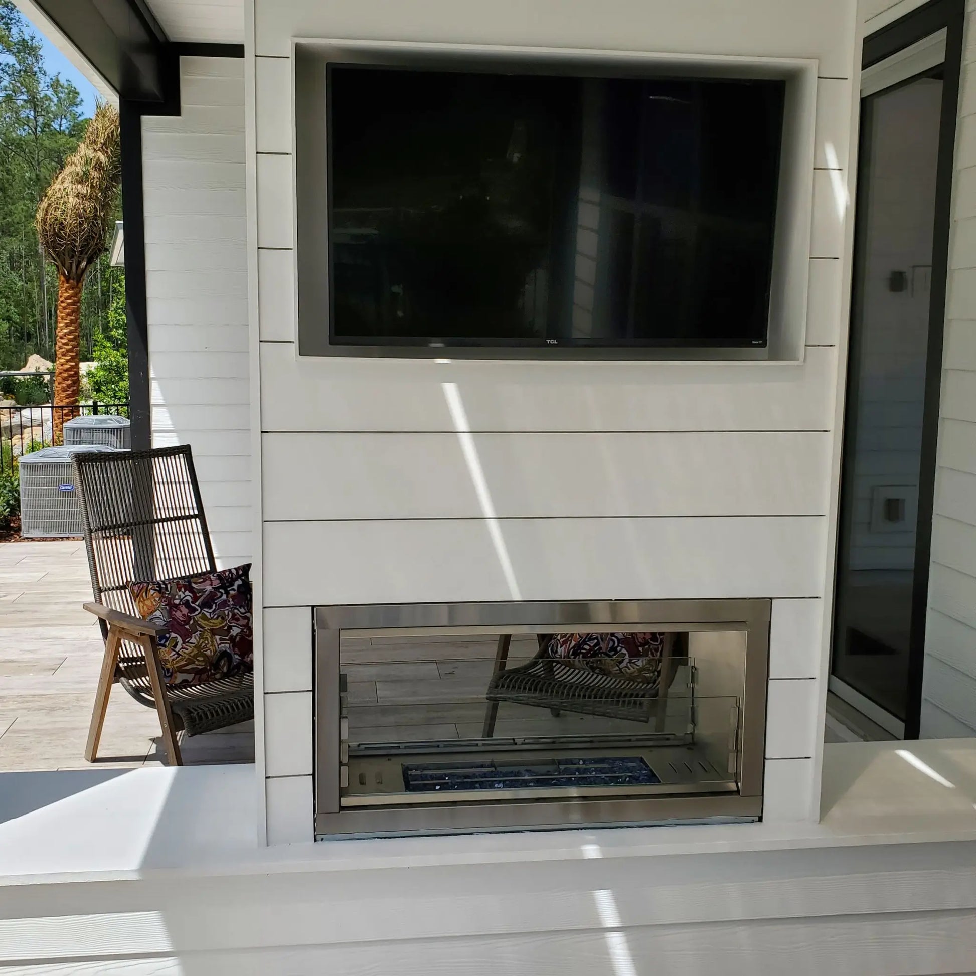 Fire Gear Kalea Bay Outdoor Linear Gas Fireplace – Full Front Profile View