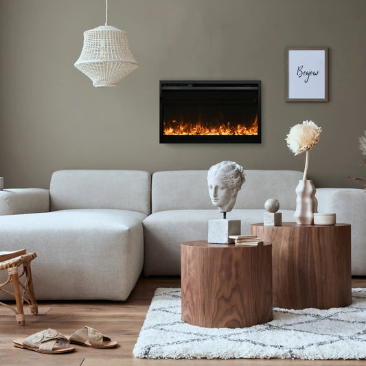 Amantii TRD Xtraslim Electric Fireplace - Front View