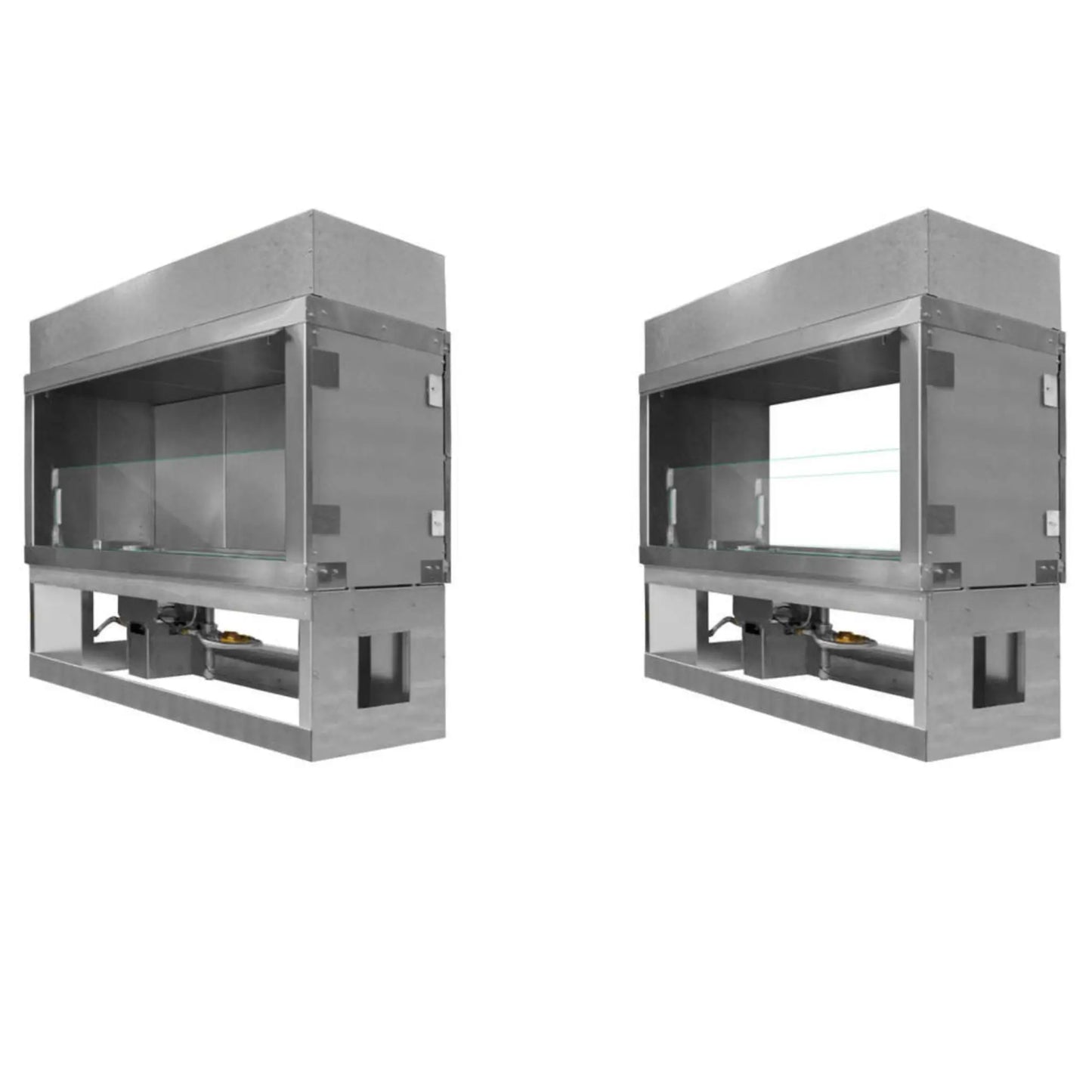 Fire Gear Kalea Bay See-Through Conversion Kit – Double-Sided Fireplace View – Lifestyle Installation