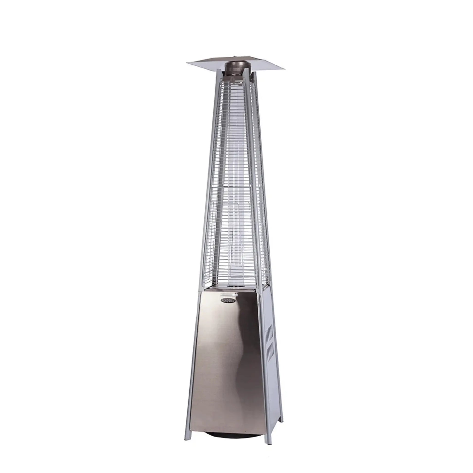 Fire Sense Stainless Steel Pyramid Flame Propane Heater - Side View
