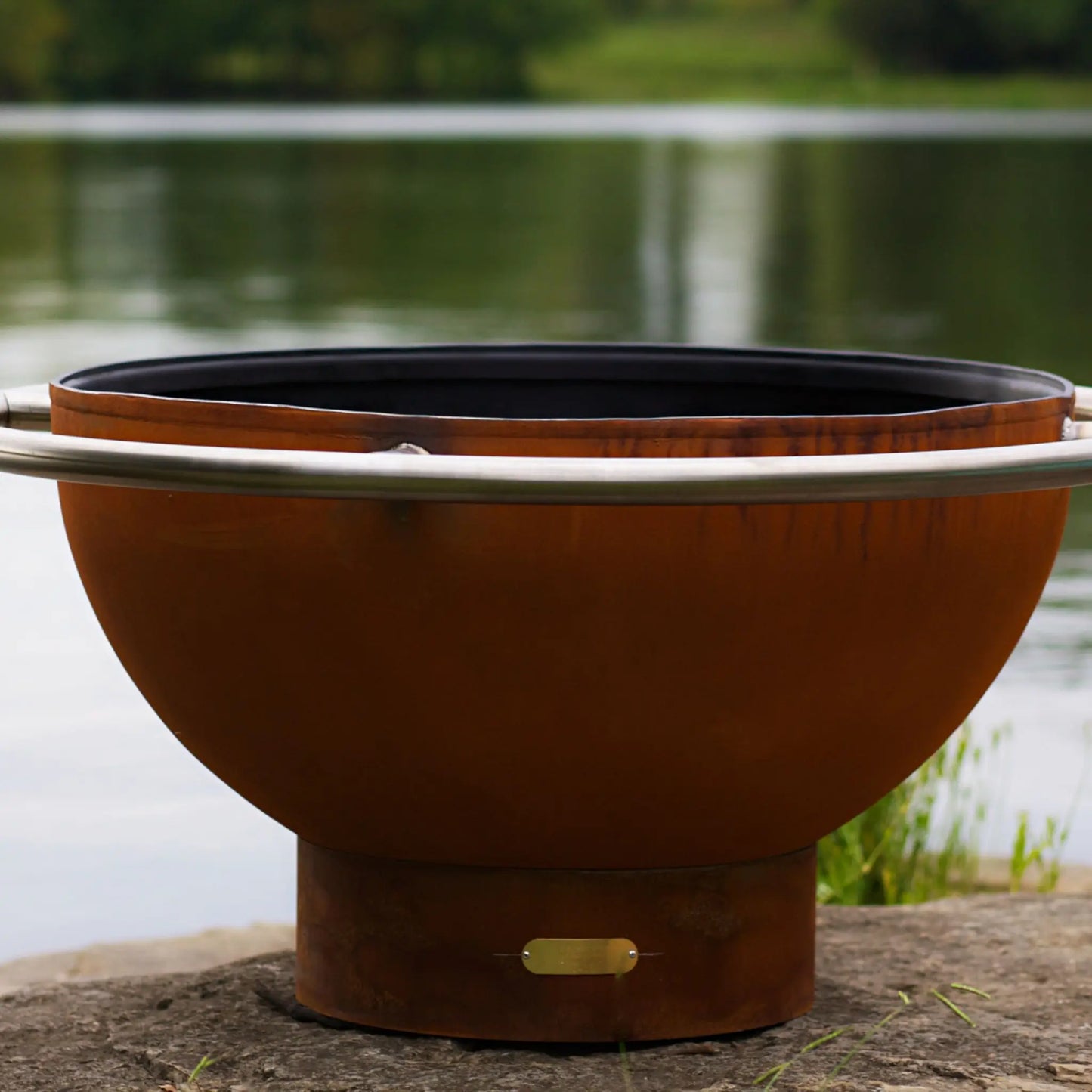 Fire Pit Art Bella Luna Steel Fire Pit – Moon Design Outdoor Fire Pit – Close-Up Detail
