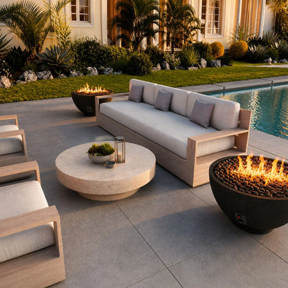 Fire Gear Sanctuary Series Fire Bowl | 29-Inch | GFRC | NG & LP