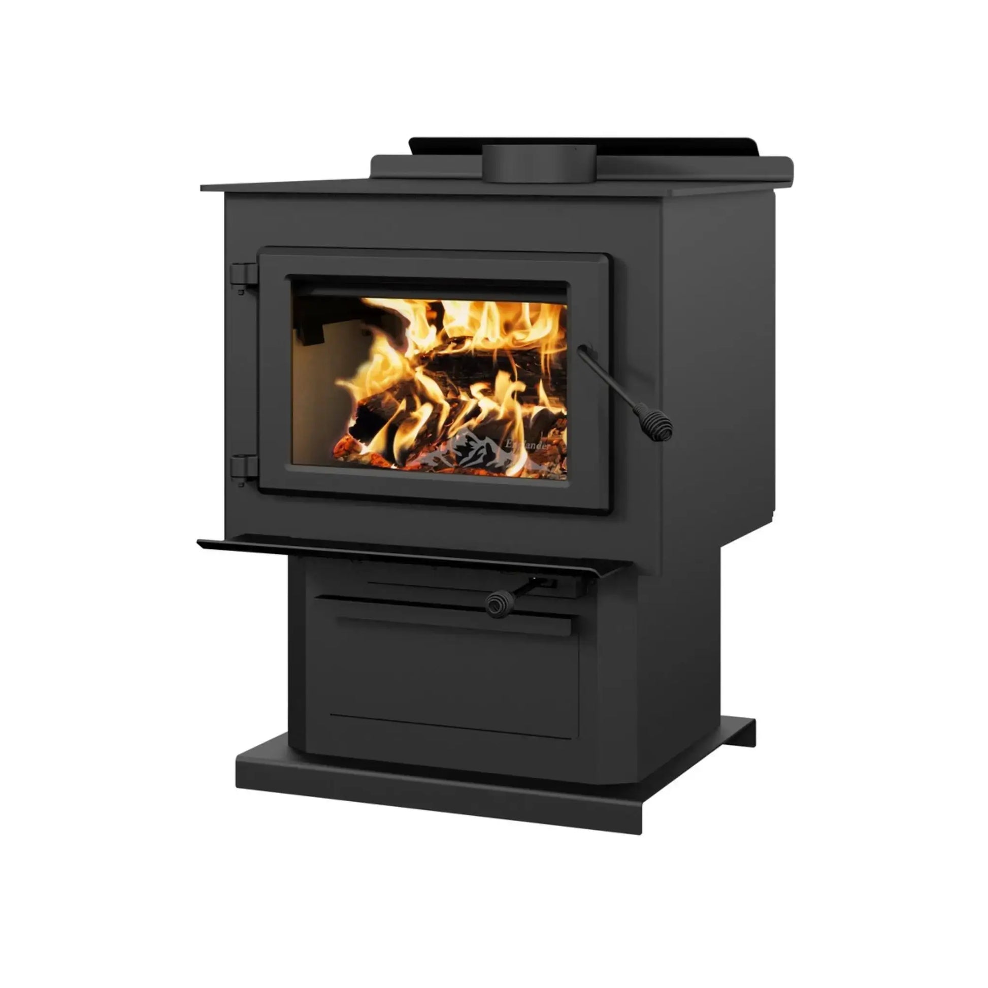 Englander Blue Ridge 300P Wood Stove - Side View