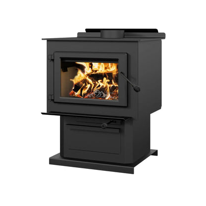 Englander Blue Ridge 300P Wood Stove - Side View