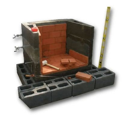 FireRock Pre-Fabricated Outdoor Fireplace - Detail View