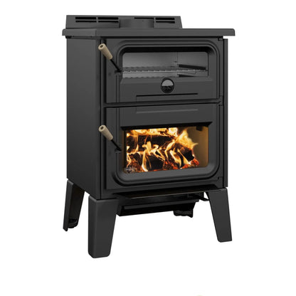 Drolet Bistro Wood Burning Cookstove | EPA Certified | 75,000 BTU | Heats 2,100 Sq Ft