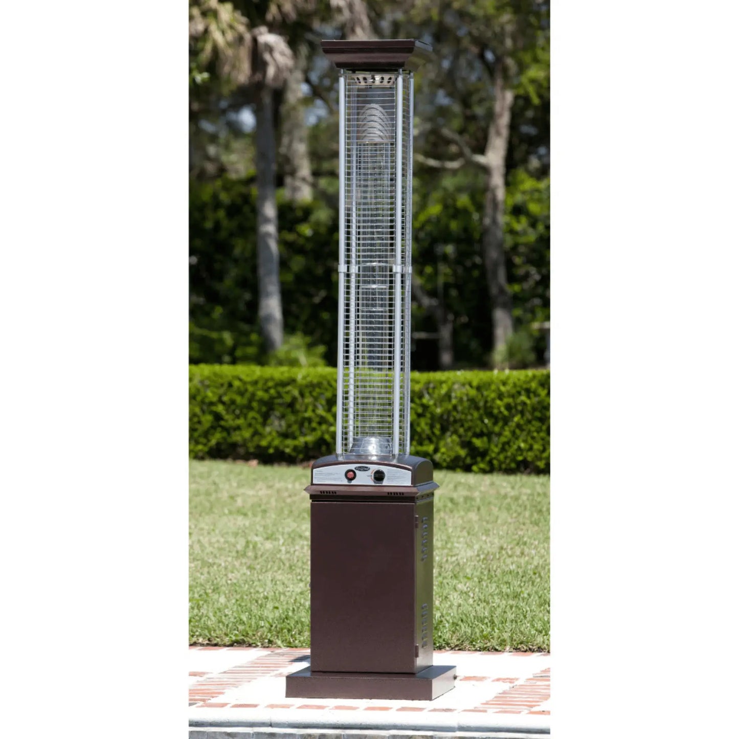 Fire Sense Square Flame Propane Patio Heater - Side View