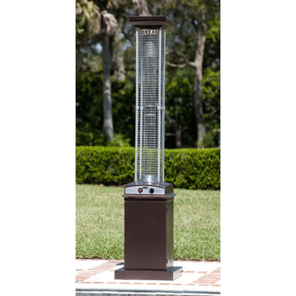 Fire Sense Square Flame Propane Patio Heater - Side View