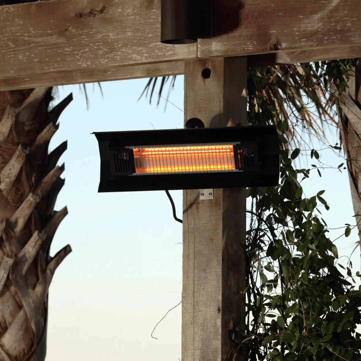 Fire Sense Wall Mounted Electric Patio Heater - Side View