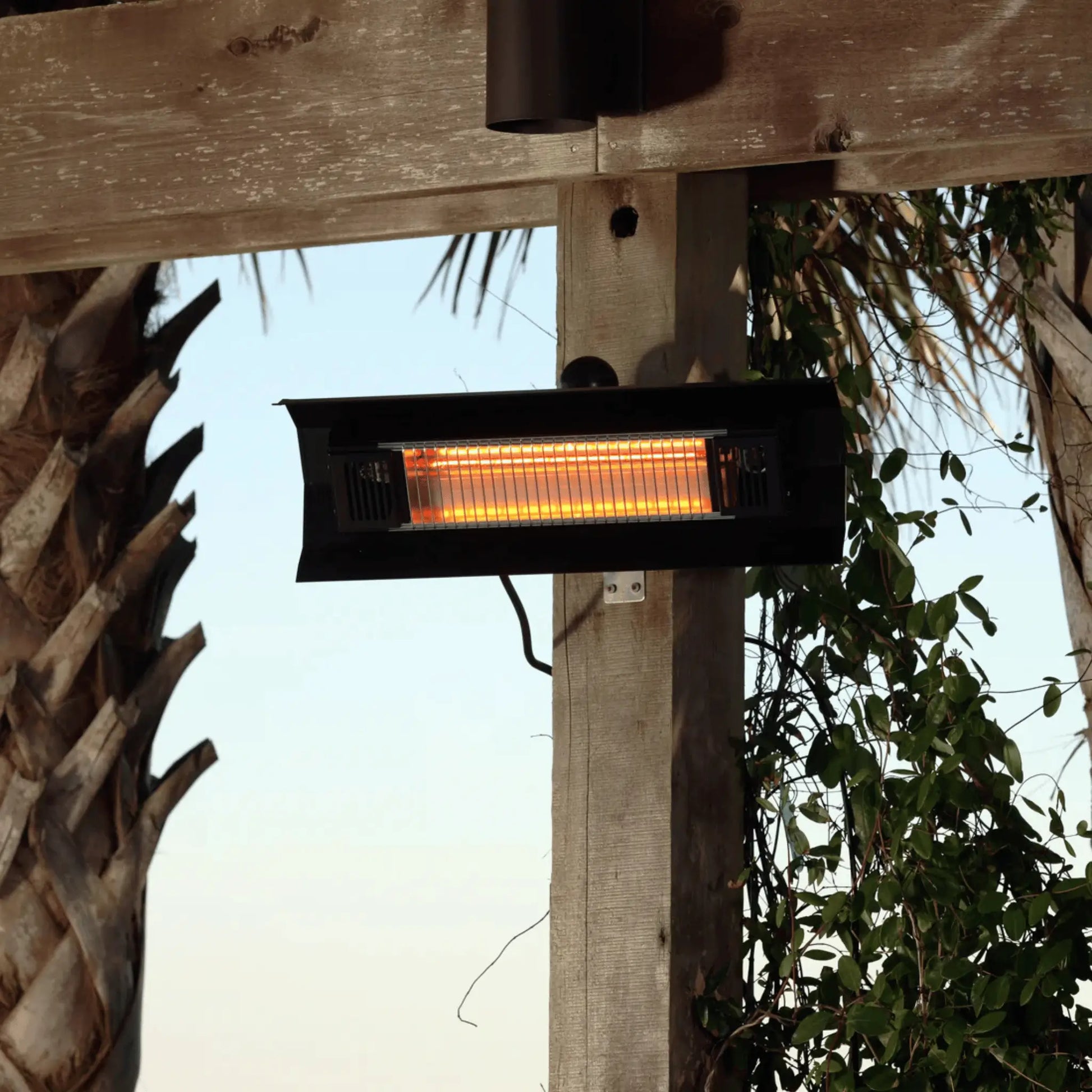 Fire Sense Wall Mounted Electric Patio Heater - Side View