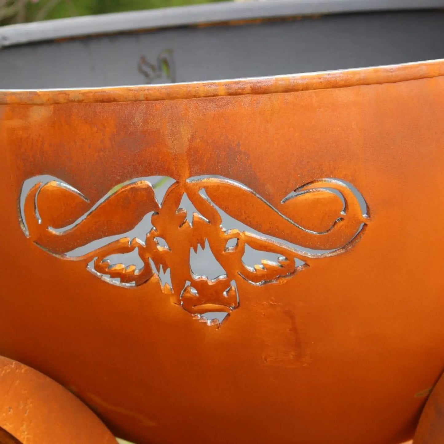 Fire Pit Art Africa's Big Five Steel Fire Pit – Wildlife Cut-Out Outdoor Fire Pit – Feature Detail