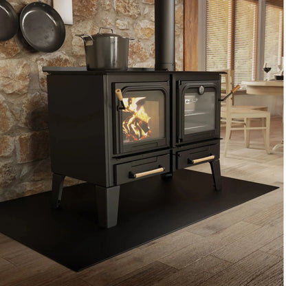 Drolet Chic-Choc Wood Burning Cookstove | Large Oven | 90,000 BTU | Heats 2,300 Sq Ft