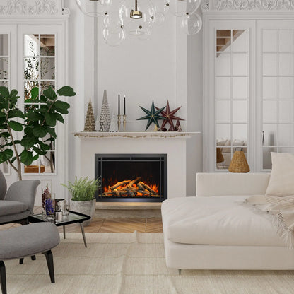Amantii TRD Lumina Electric Fireplace - Outdoor Patio Installation View