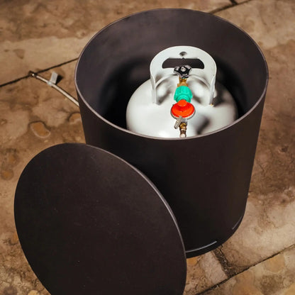 Fire Pit Art Steel Propane Tank Cover | Handcrafted Carbon Steel