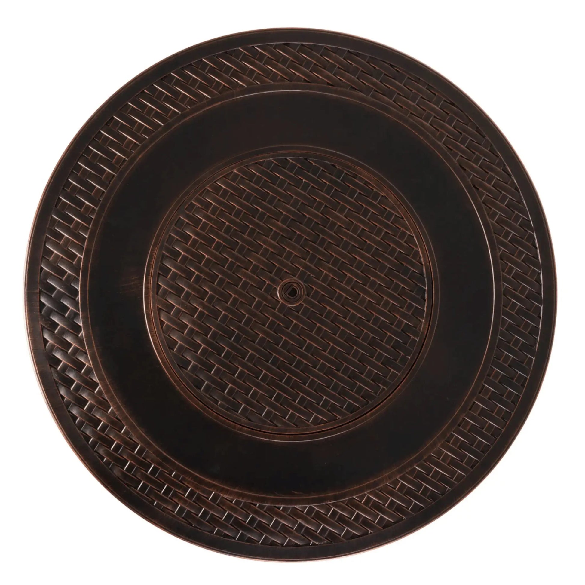 Fire Sense Bellante Woven Aluminum Propane Fire Pit - Detail View