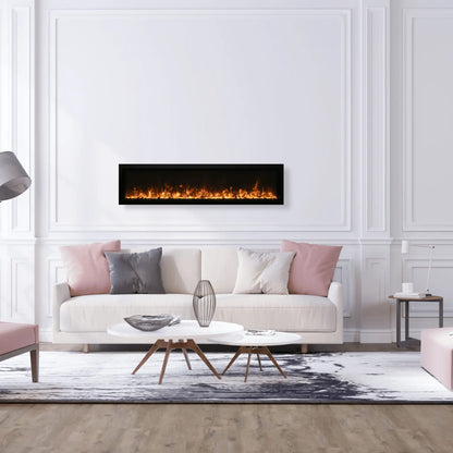 Amantii Symmetry Xtra Slim Smart Electric Fireplace - Side View