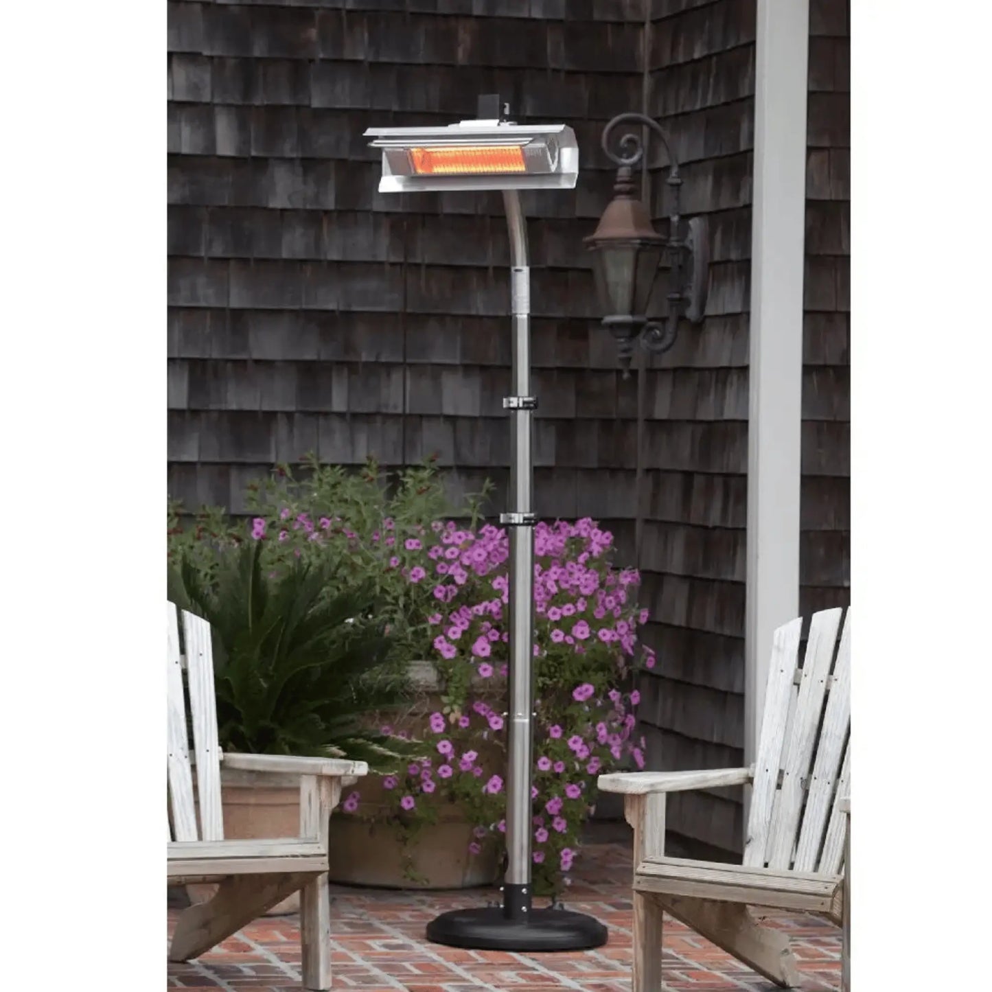 Fire Sense Pole Mounted Electric Patio Heater - Lifestyle View