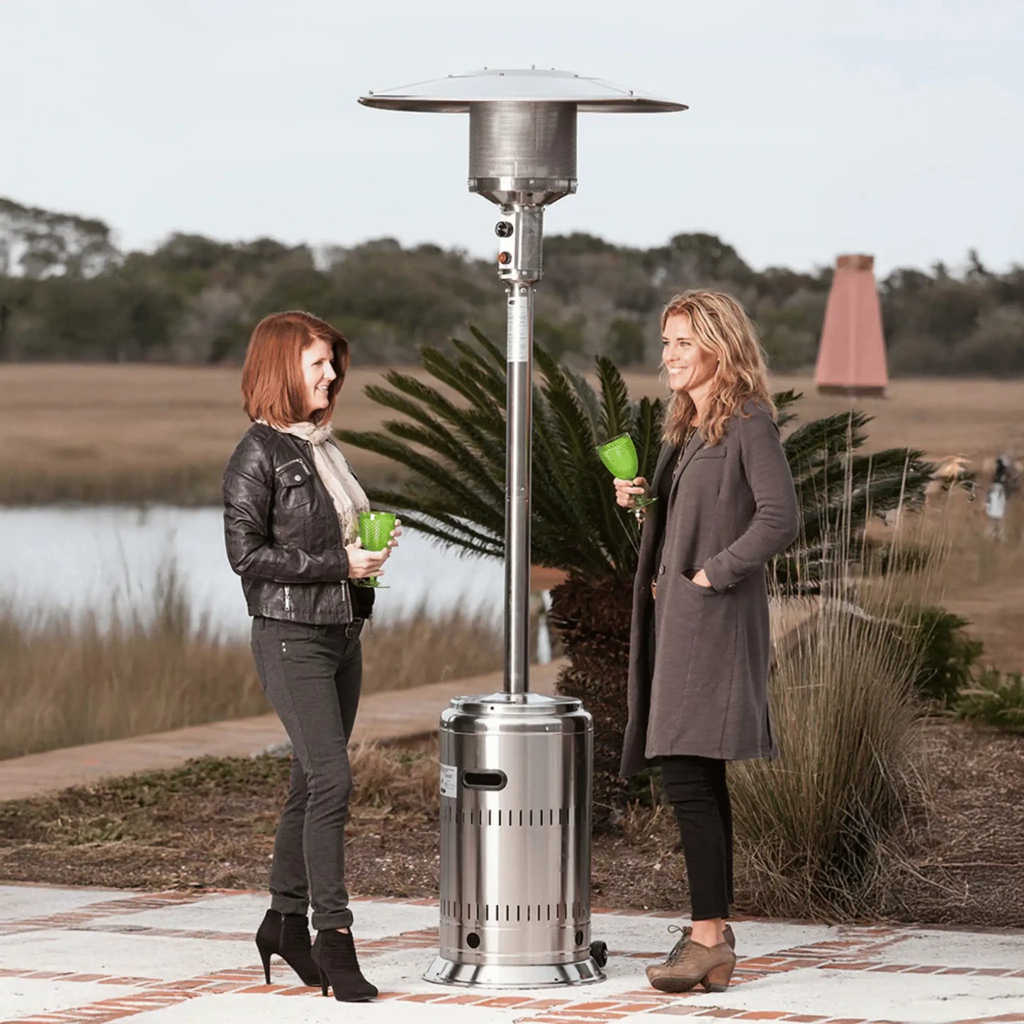 Fire Sense Performance Series Propane Patio Heater - Lifestyle View