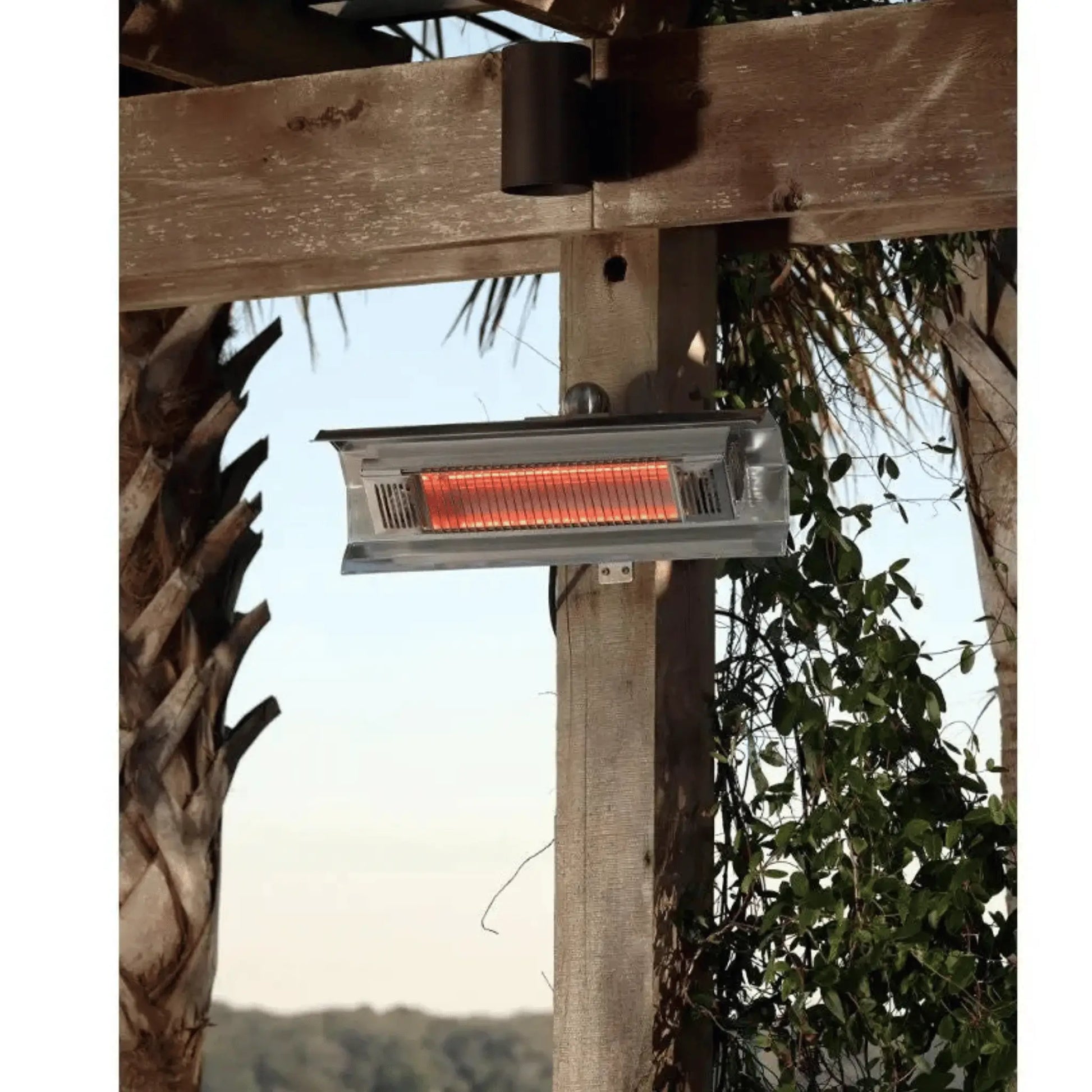 Fire Sense Wall Mounted Electric Patio Heater - Front View