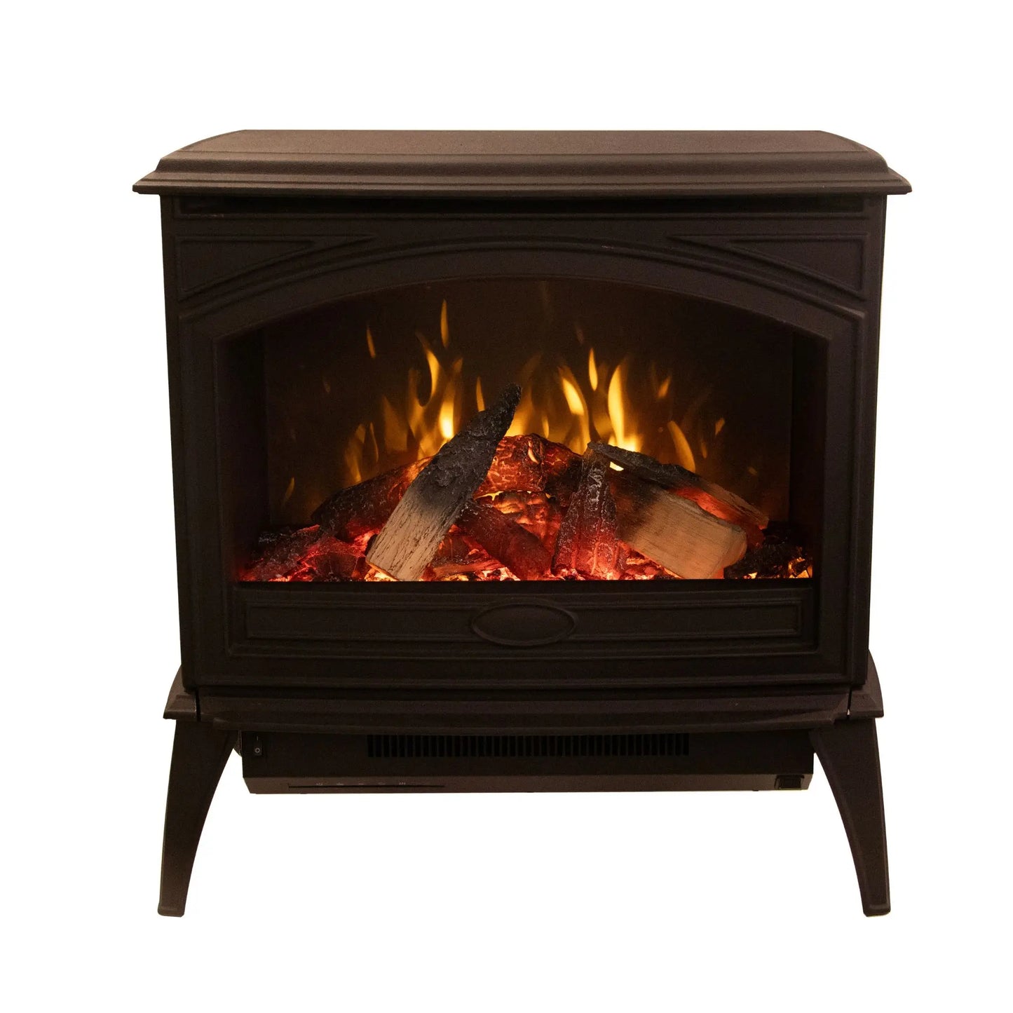 Amantii Lynwood Cast Iron Electric Fireplace - Detail View