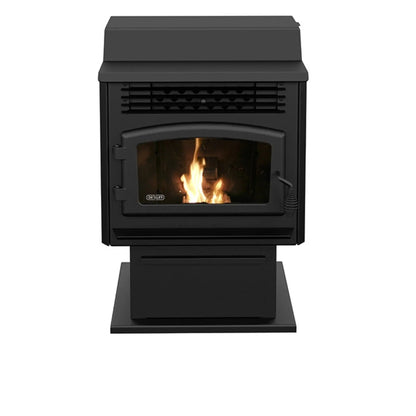 Drolet Eco-55 ST Freestanding Pellet Stove | EPA Certified | 39,260 BTU | 80 lb Hopper | Heats 2,000 Sq Ft