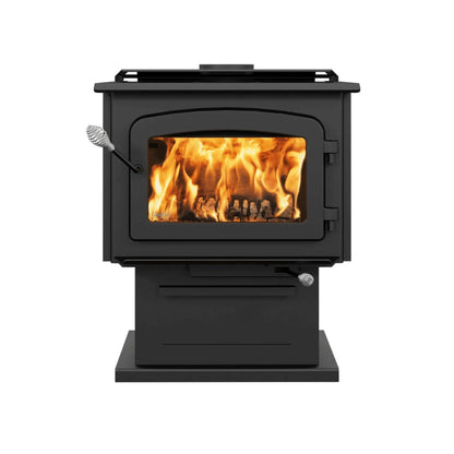 Drolet Escape 1800 Wood Stove - Front View with Open Door