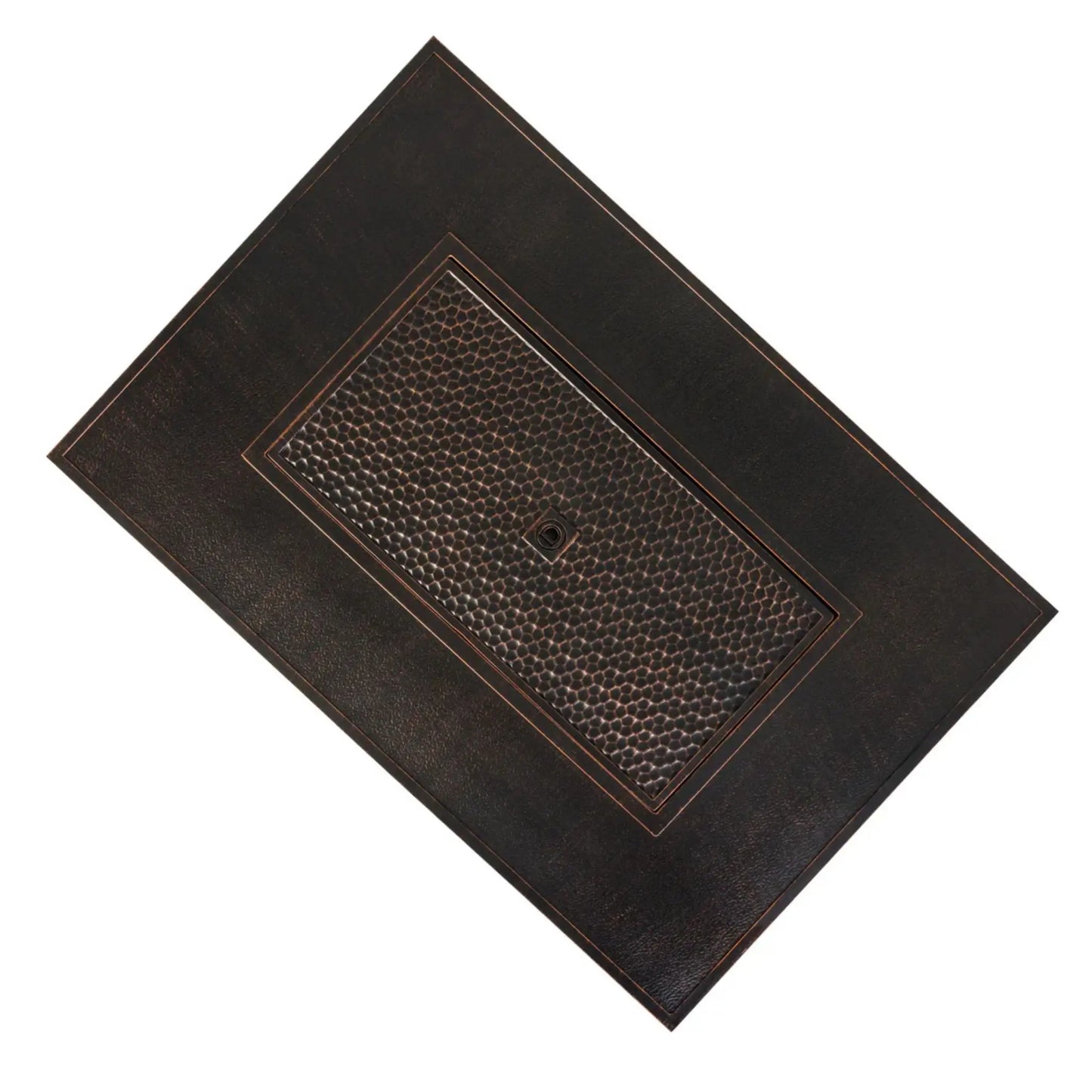Fire Sense Weyland Rectangle Aluminum Propane Fire Pit - Lifestyle View