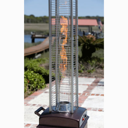 Fire Sense Square Flame Propane Patio Heater - Lifestyle View