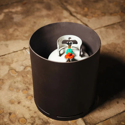Fire Pit Art Steel Propane Tank Cover | Handcrafted Carbon Steel