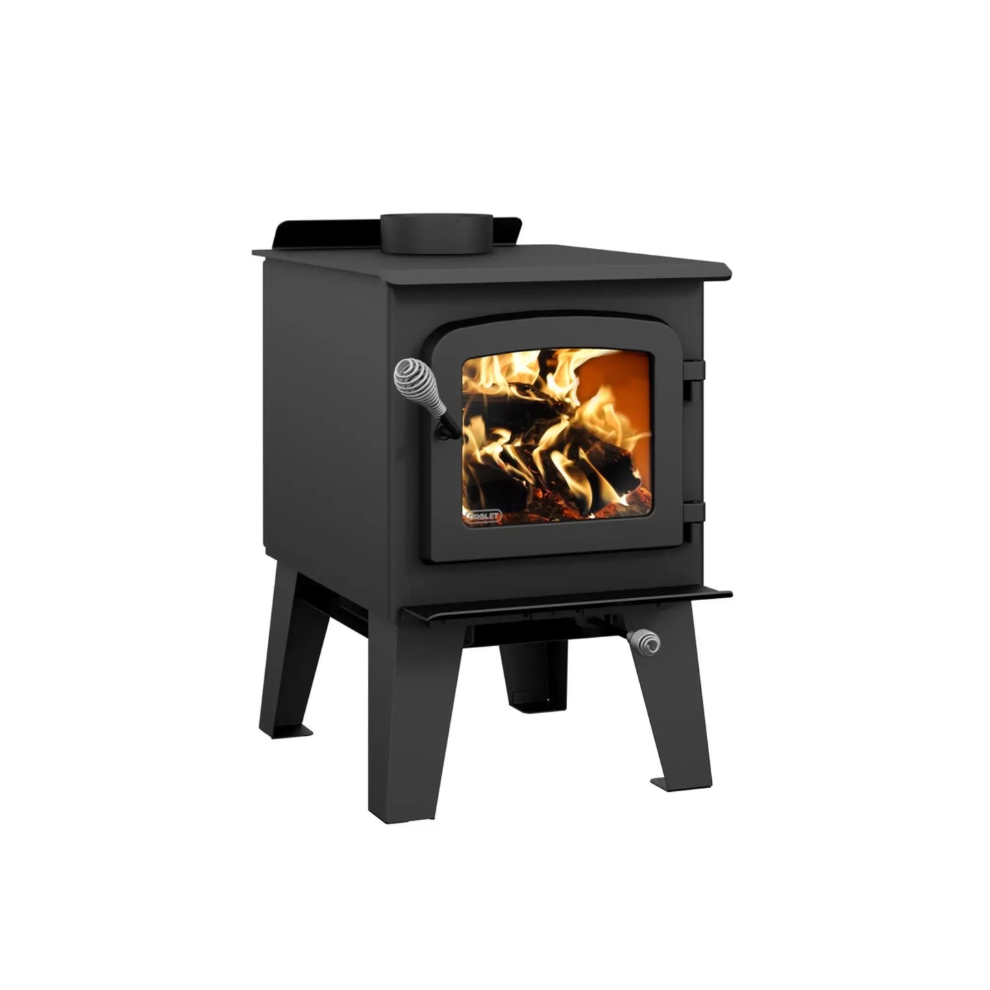Drolet Spark II Wood Stove - Side View