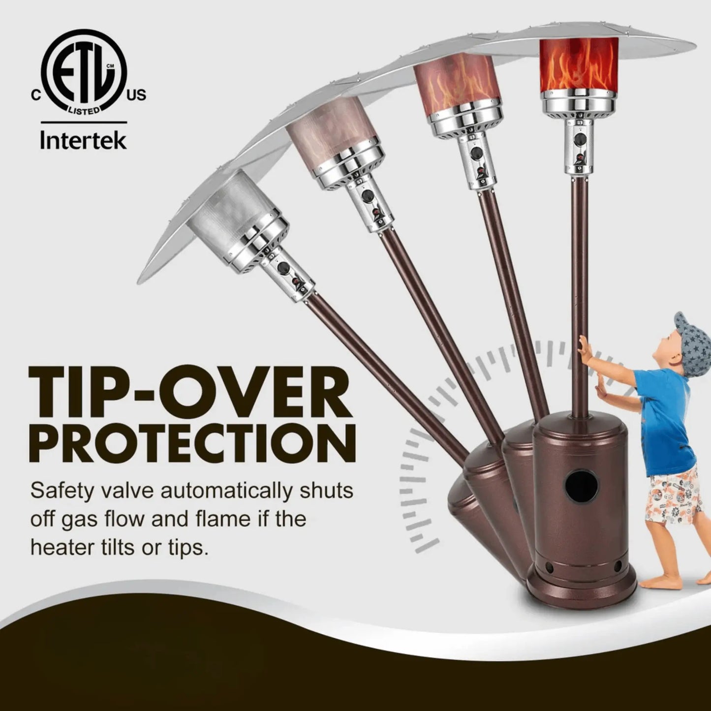 Fire Sense Commercial Series Propane Patio Heater - Feature Detail