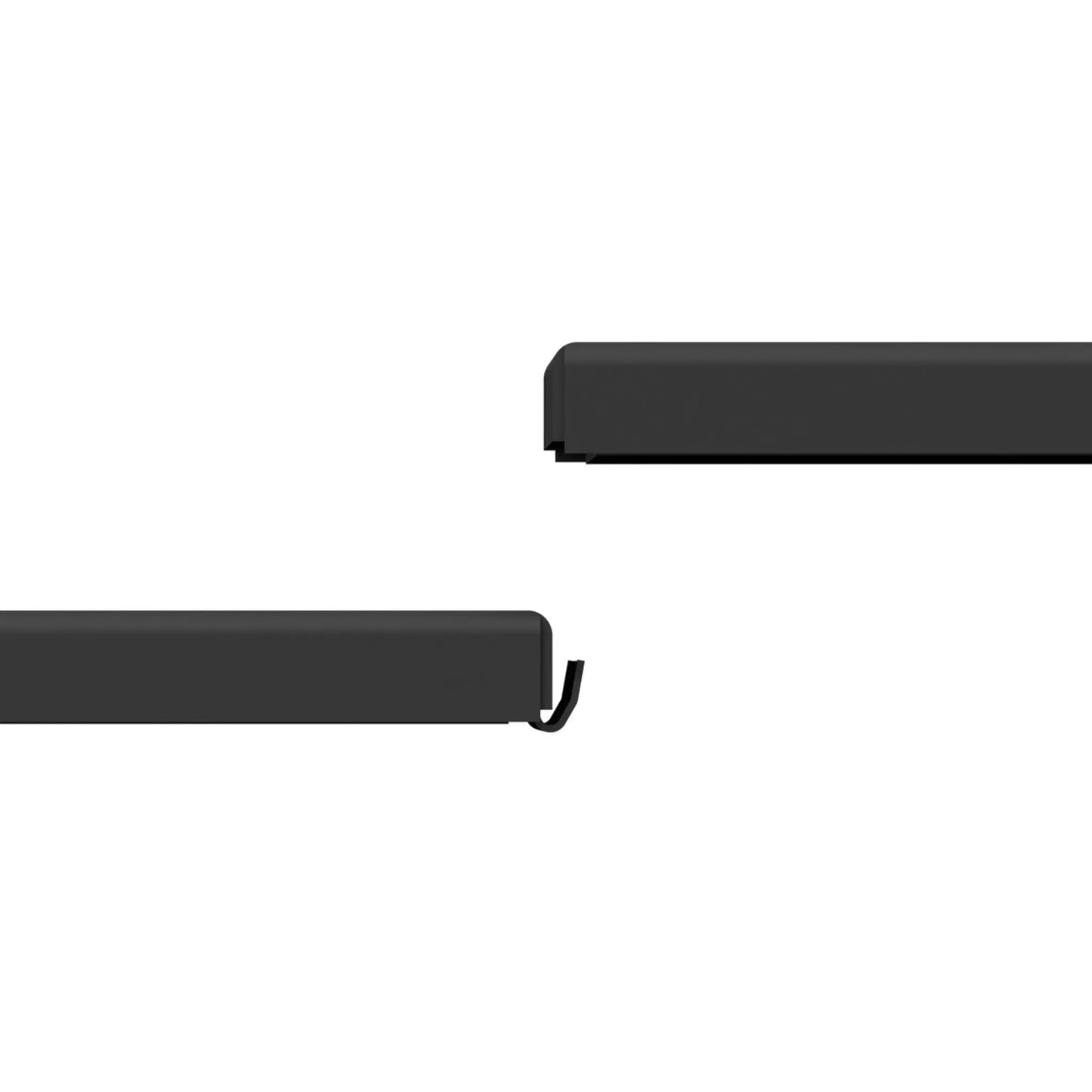 Modular Black Steel Hearth Pad System | 54" x 46 3/4" | Floor Protector for Wood Stoves