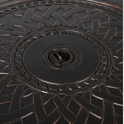 Fire Sense Wagner Round Aluminum Propane Fire Pit - Lifestyle View