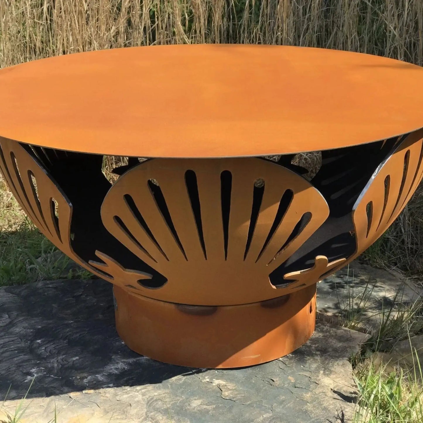 Fire Pit Art Steel Fire Pit Table Top Lid | 43-Inch