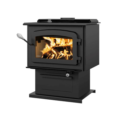 Drolet Escape 1800 Wood Stove - Ceramic Glass Door Detail