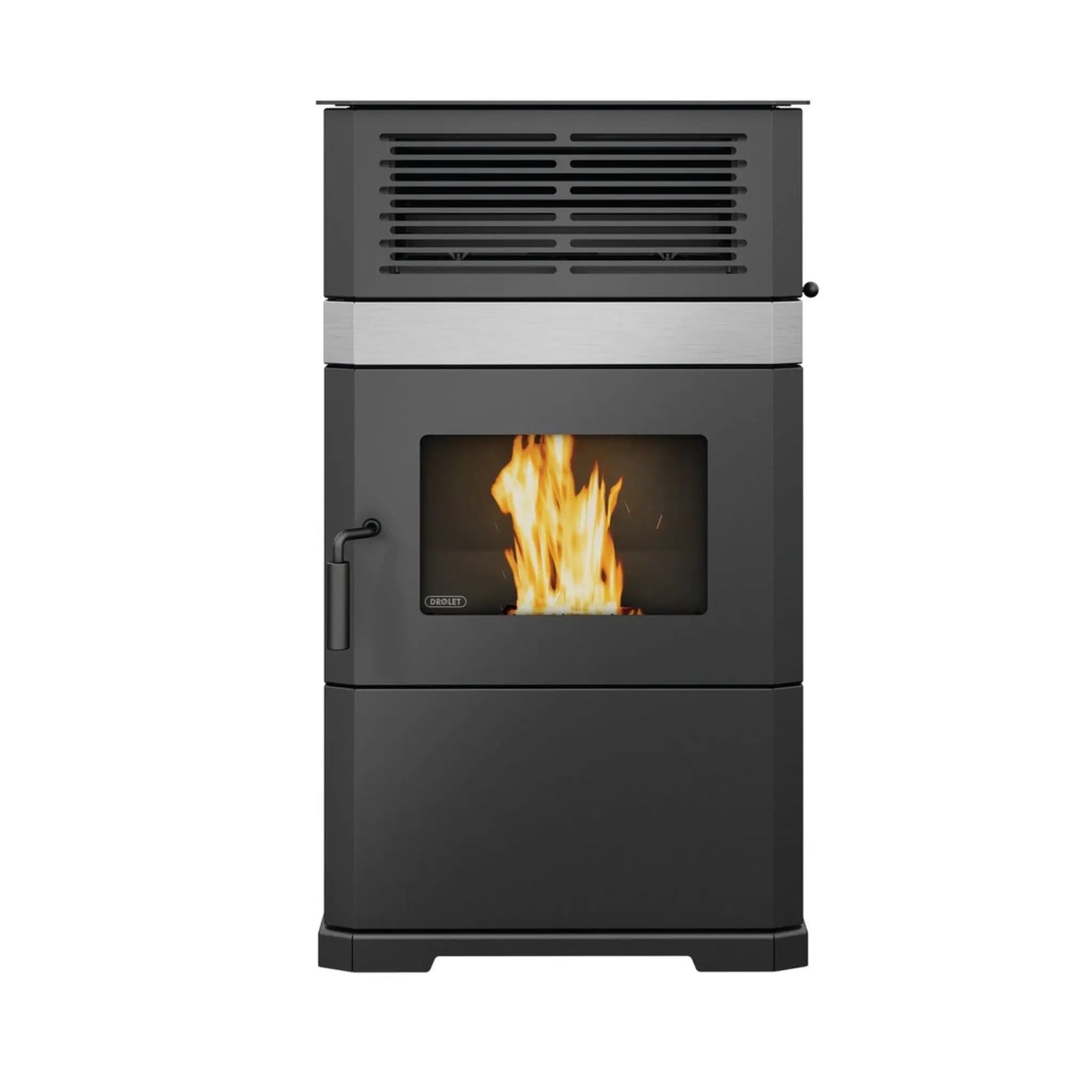 Drolet ECO-65R Freestanding Pellet Stove | EPA Certified | 50,800 BTU | 125 lb Hopper | Heats 2,600 Sq Ft