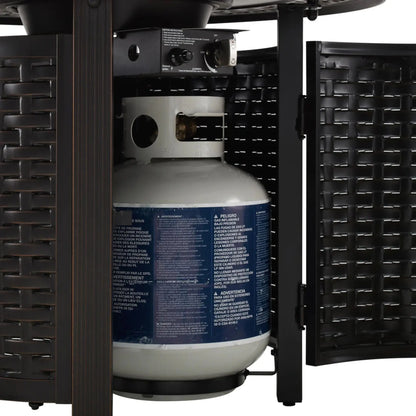 Fire Sense Hendricks Round Aluminum Propane Fire Pit - Feature Detail