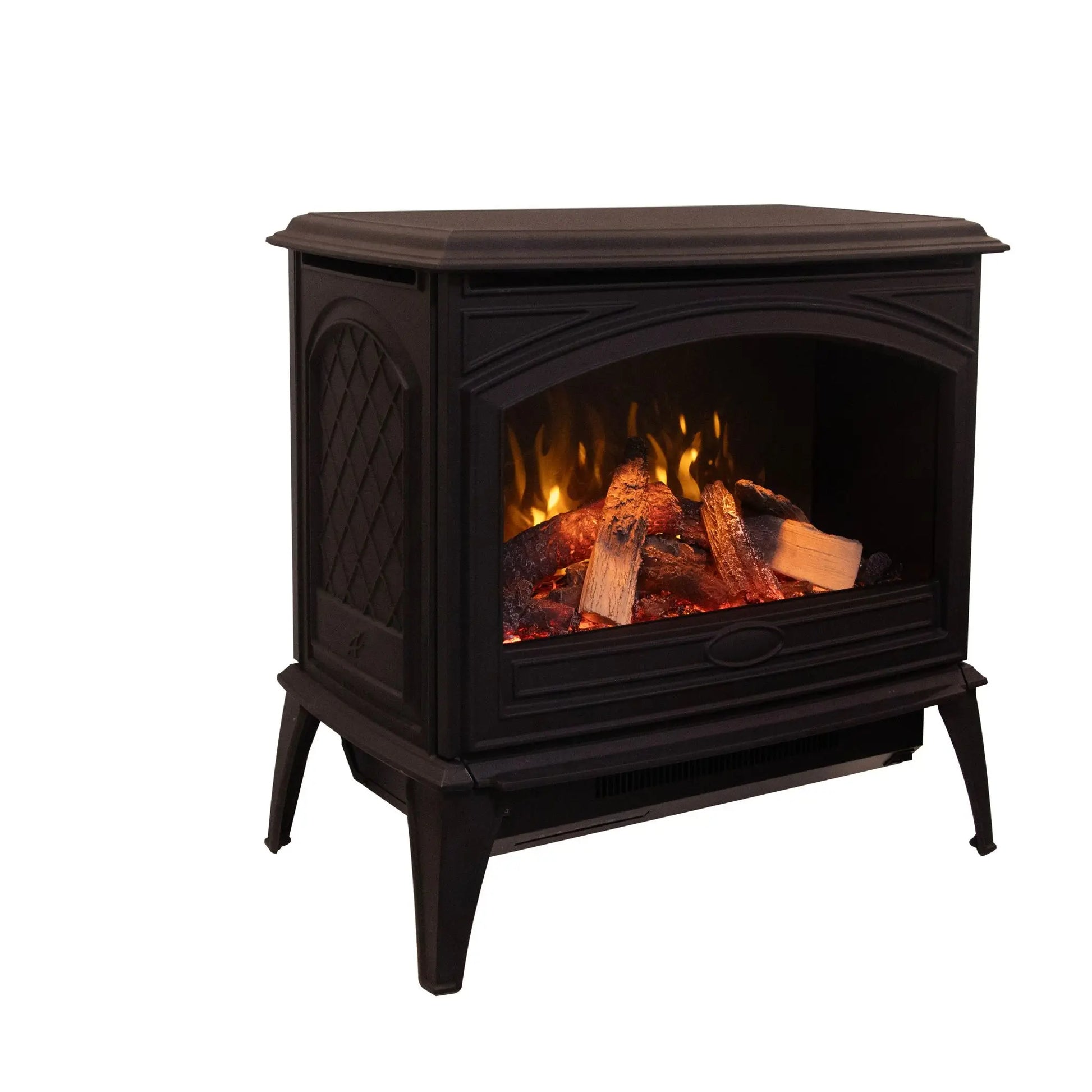 Amantii Lynwood Cast Iron Electric Fireplace - Lifestyle View