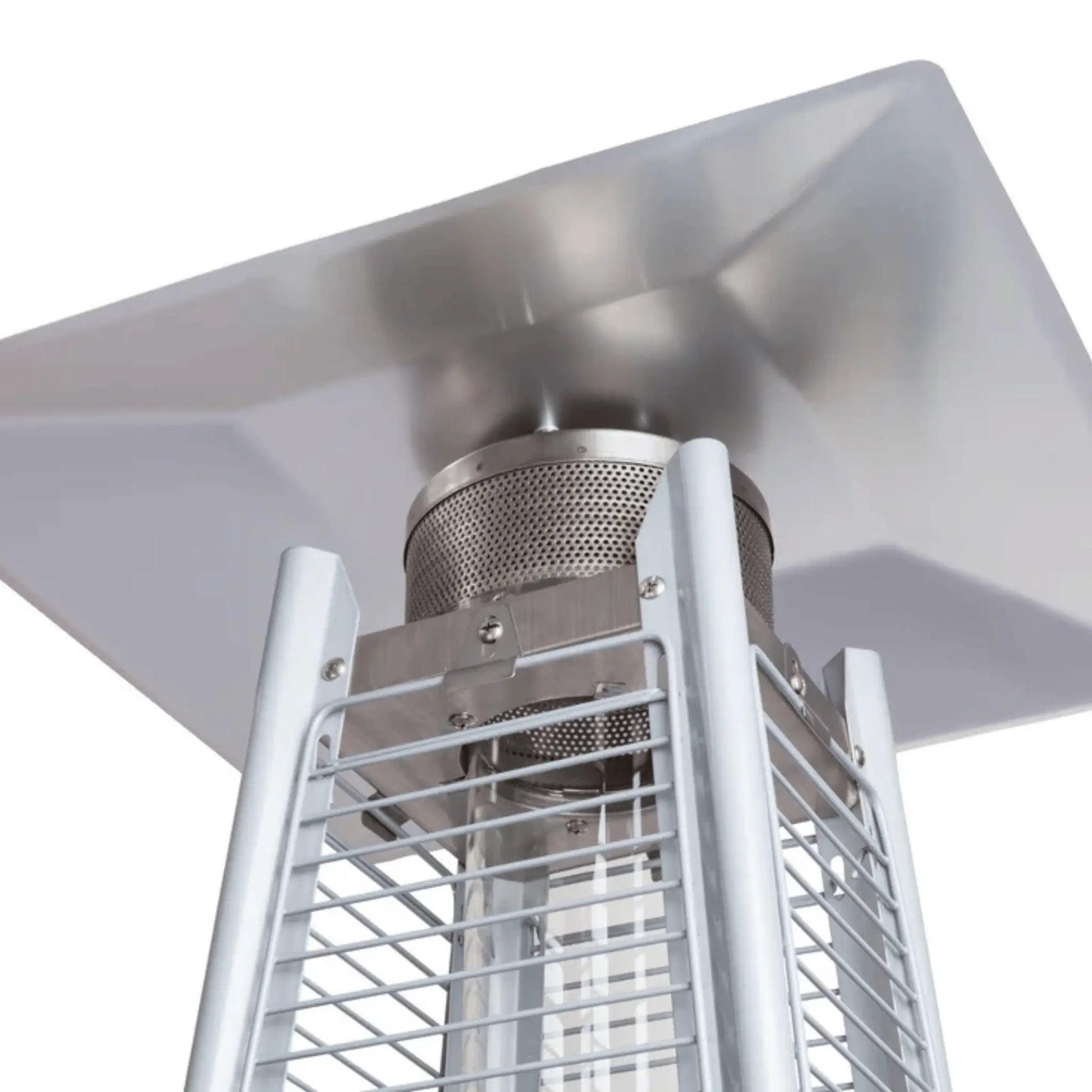 Fire Sense Stainless Steel Pyramid Flame Propane Heater - Detail View