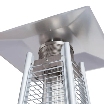 Fire Sense Stainless Steel Pyramid Flame Propane Heater - Detail View