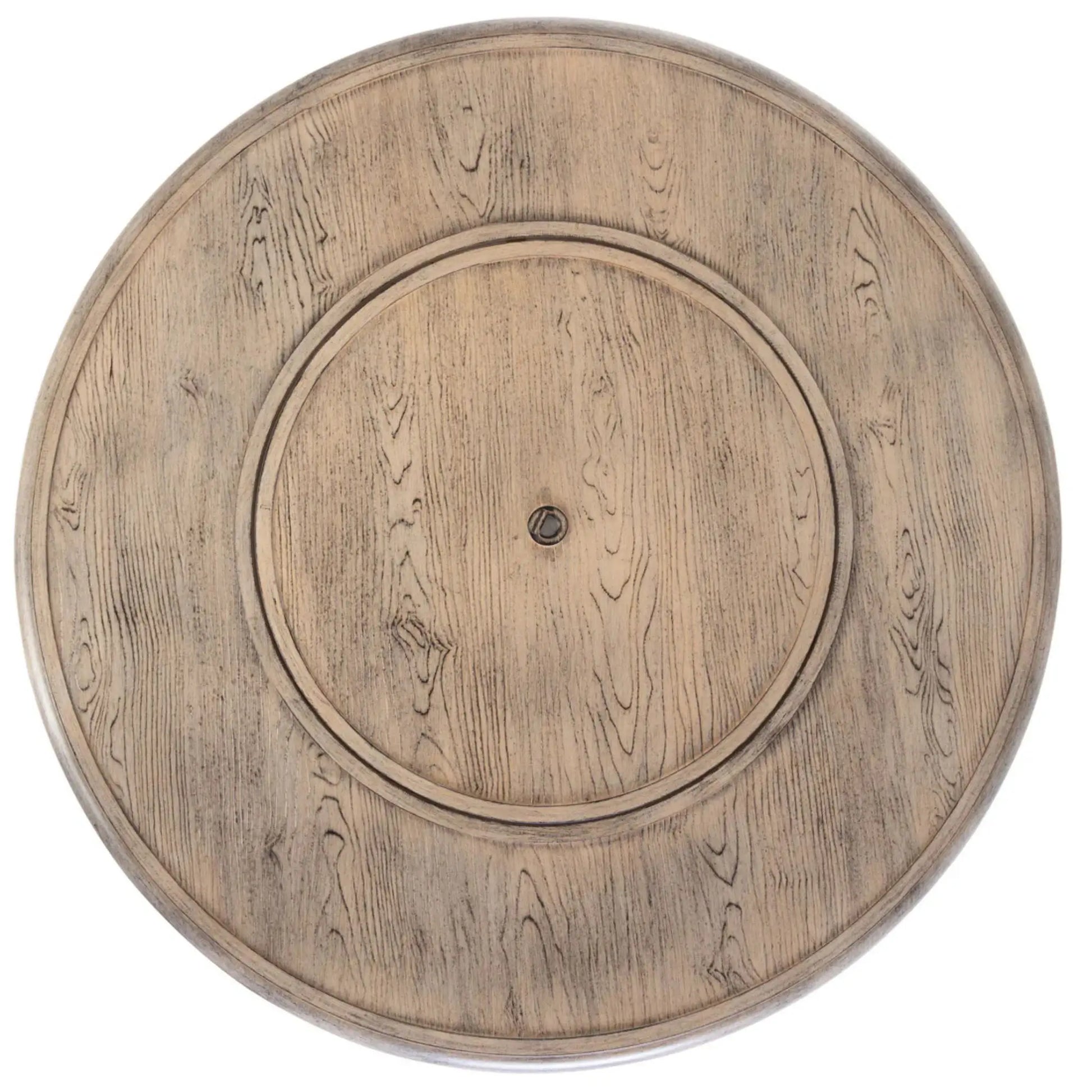 Fire Sense Thatcher Driftwood Round Aluminum Propane Fire Pit - Detail View
