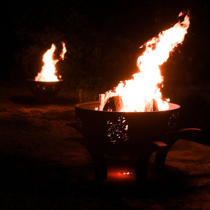 Fire Pit Art Africa's Big Five Steel Fire Pit – Wildlife Cut-Out Outdoor Fire Pit – Additional View