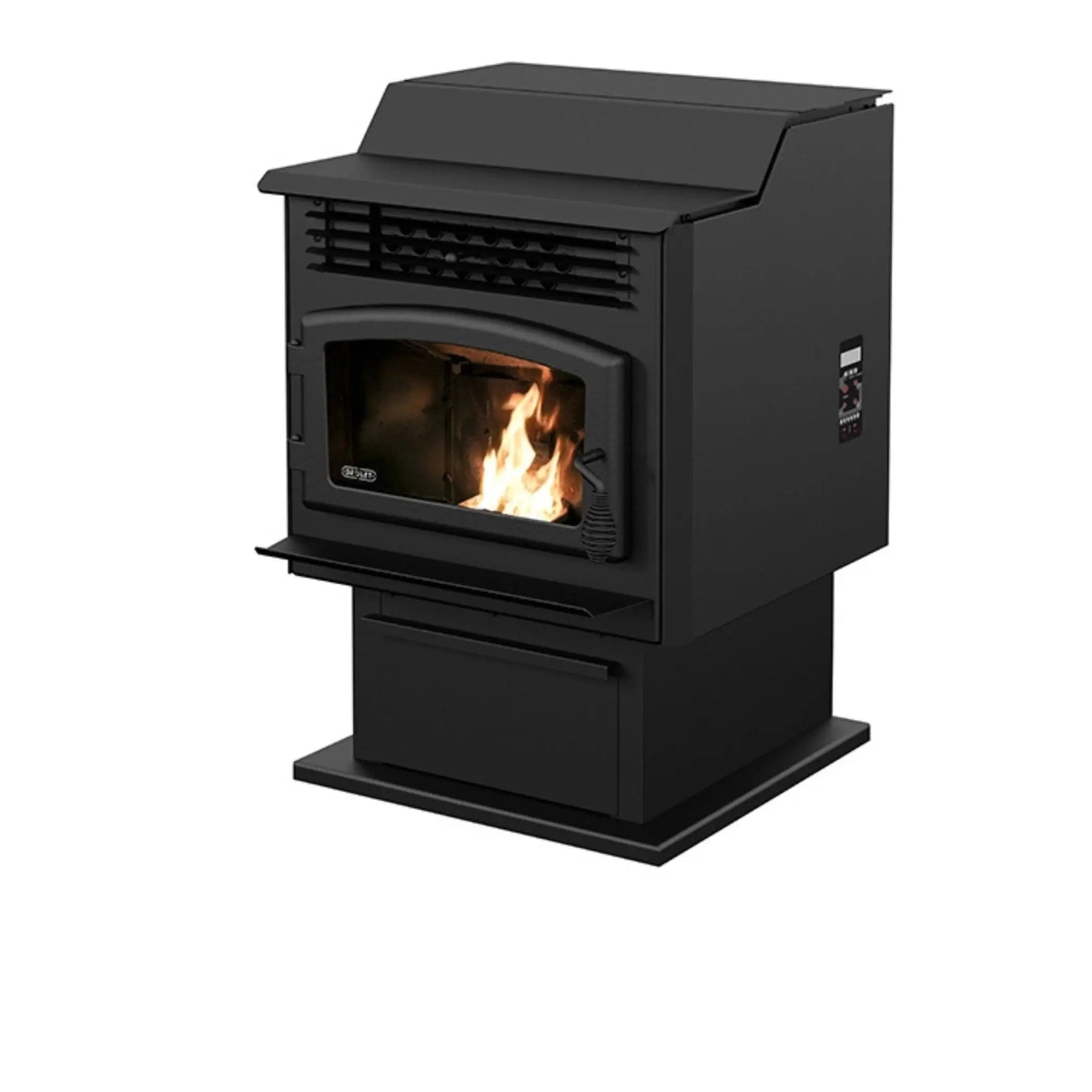 Drolet Eco-55 ST Freestanding Pellet Stove | EPA Certified | 39,260 BTU | 80 lb Hopper | Heats 2,000 Sq Ft