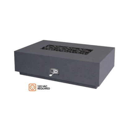 Fire Gear Sanctuary Series 56-Inch GFRC Fire Pit Table - Angle View
