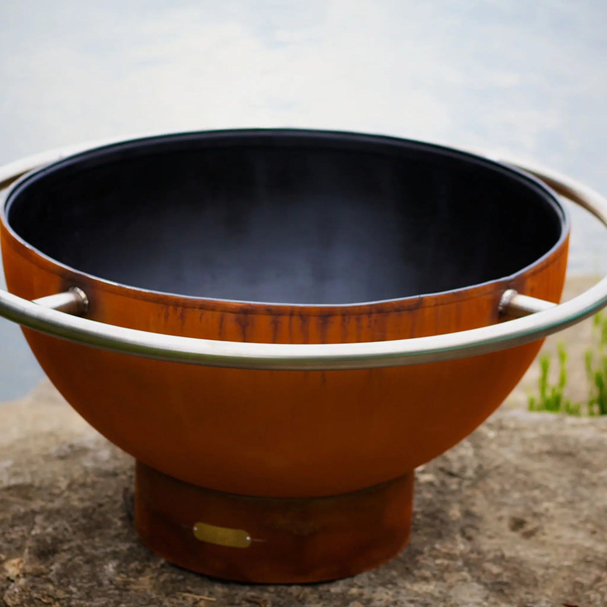 Fire Pit Art Bella Luna Steel Fire Pit – Moon Design Outdoor Fire Pit – Additional View