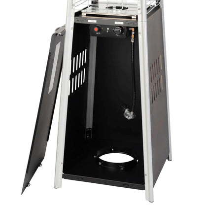 Fire Sense Brushed Bronze Pyramid Propane Patio Heater - Feature Detail