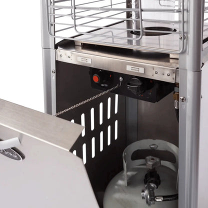 Fire Sense Stainless Steel Pyramid Flame Propane Heater - Feature Detail
